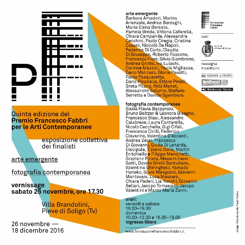 Premio Francesco Fabbri per le Arti Contemporanee 2016